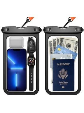 Waterproof Phone Pouch – Universal IPX8 Dry Bag with Lanyard (Up to 10")